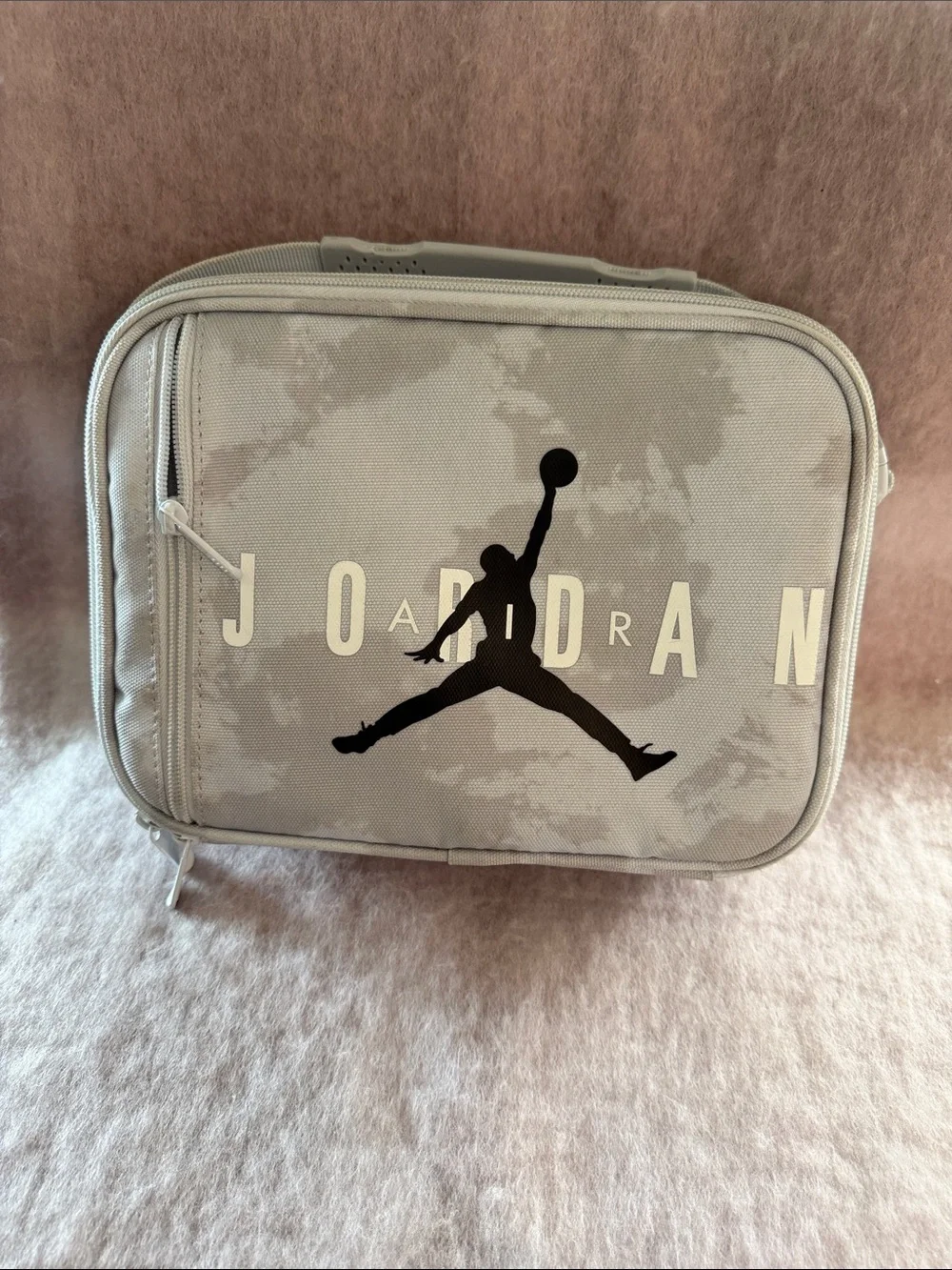 Jordan Gray Camo Toiletry Bag with Black Jumpman